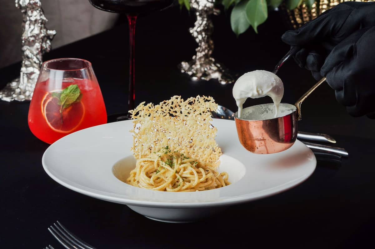 Truffle Burrata Pasta.